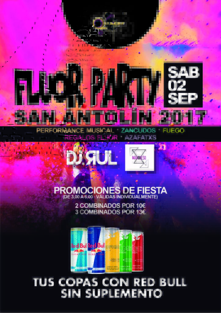Diseño cartel Fluor Party Quasar